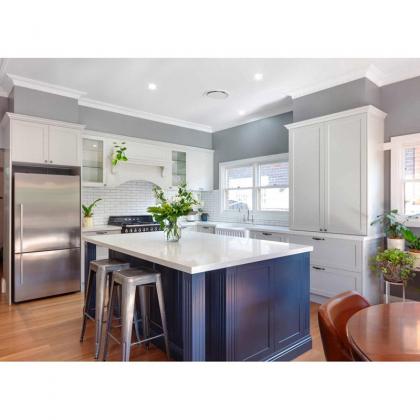 Australian style white modern shaker door kitchen